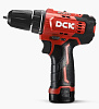 Дрель -шуруповёрт аккум. DCK KDJZ23-10 2х2Ач 0-460/1600об. мин.безщёточн.