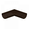 Угол желоба внутрений круг. D125 (ПЛД-02-8017-0,6) корич