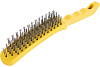 Щетка сталь  5 рядная пластик ручка