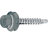 Саморез кровел. 4,8х28 серый 7004 (10шт)