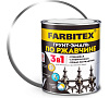 Грунт-эмаль по ржавчине 3в1 белая 1,8кг FARBITEX