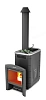 Печь д/бани ТМФ Скоропарка 2017 Inox Витра со встроен. баком антрацит
