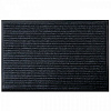 Коврик придверный 2-х полосный влаговпитывающий 50х80см черный