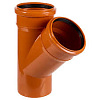 Тройник ф110х110/45гр. наруж рыж.