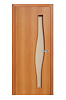 Дверь Волна 600 стекло Миланский орех BROZEX