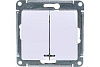 Выключатель СП GSL000153 с индик. 2кл Glossa