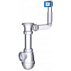 Сифон В0150  1 1/2*40 с гибким переливом, прямоуг. Aquant