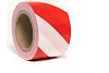 Лента сигнальная 75мм х200м бел/крас.