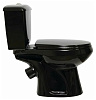 Унитаз -компакт Элисса черный с гофрой Стандарт