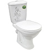 Унитаз -компакт Суперкомпакт декор Цветы с арматурой Ст. Оскол
