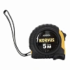 Рулетка 5м*19мм обрезиненный корпус KORVUS Лакра